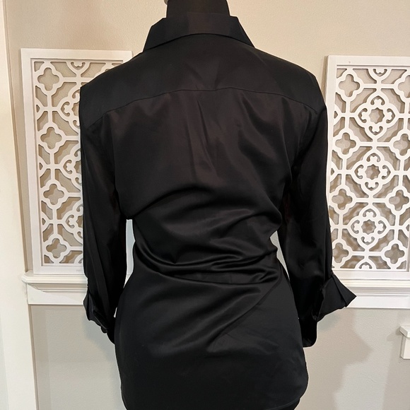 Black Button Up Top - Picture 4 of 7